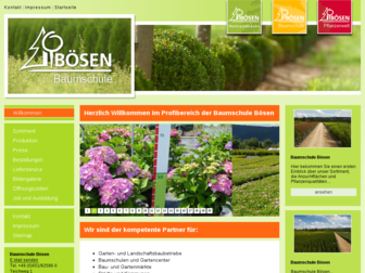 boesen-baumschule.de website preview