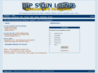 gpsonline.de website preview
