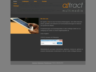 attract-multimedia.de website preview