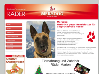 meradog-raeder.de website preview