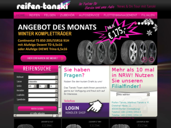 reifen-tanski.de website preview