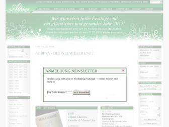 alpinawein.de website preview