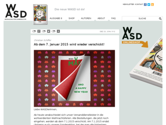 wasd-magazin.de website preview