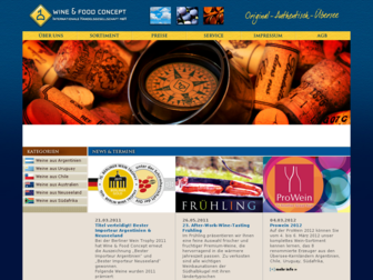 wineandfoodconcept.de website preview