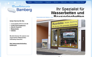 wasserbetten-bamberg.de website preview