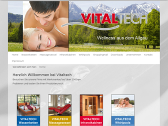vitaltech.de website preview