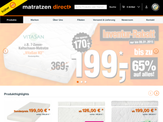 matratzen-direct.de website preview