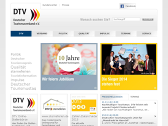 deutschertourismusverband.de website preview