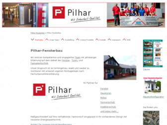 pilhar-fensterbau.de website preview
