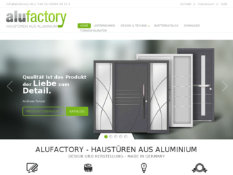 alufactory.de website preview
