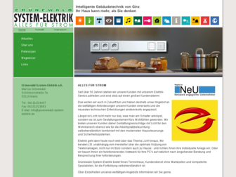 gruenewald-system-elektrik.de website preview