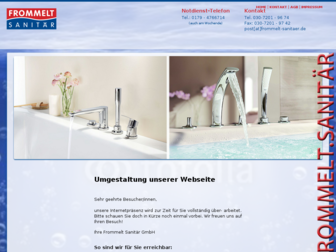 frommelt-sanitaer.de website preview