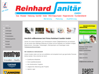 reinhard-sanitaer.de website preview