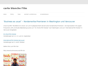 carteblanche-film.com website preview