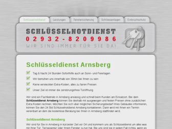 arnsberg.24std-schluesselnotdienst.de website preview