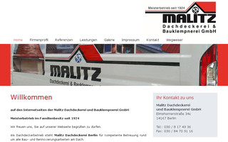 malitz-dach.com website preview