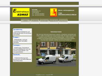 elektrohaus-komke.de website preview