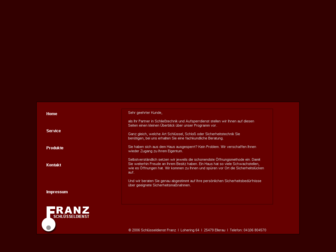 schluesseldienst-franz.de website preview