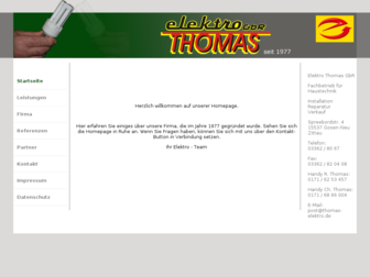 thomas-elektro.de website preview