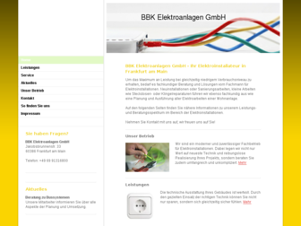 bbk-elektroanlagen.de website preview