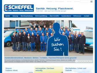 scheffel-haustechnik.de website preview