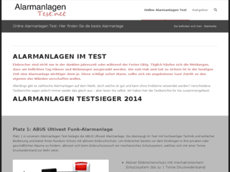 alarmanlagen-test.net website preview
