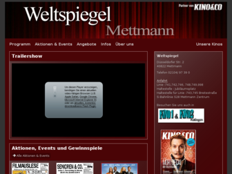 kinomettmann.de website preview
