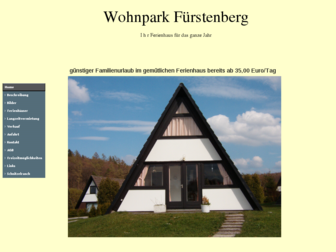 wohnpark-fuerstenberg.de website preview