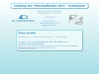 ticketportal-die-filmschaffenden.de website preview