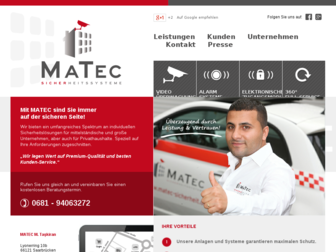 matec-sicherheit.de website preview