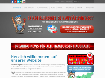xn--hamburger-sanitrdienst-f5b.de website preview