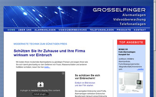 grosselfinger-alarm-augsburg.de website preview