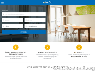 wimdu.at website preview