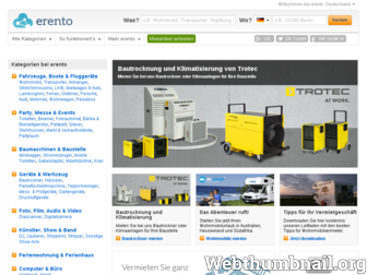 erento.com website preview