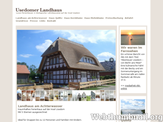 usedomer-fachwerkhaus.de website preview