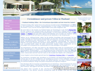 thailand-holidayvillas.de website preview