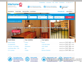 interhome.ch website preview