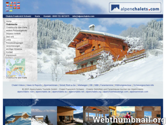 alpenchalets.com website preview