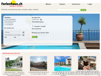 ferienhaus.ch website preview
