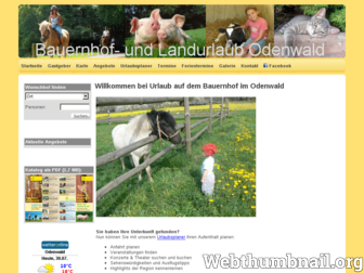 bauernhofurlaub-odenwald.de website preview