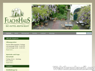 hotel-flachshaus.de website preview