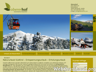 natururlaub-obererhof.com website preview