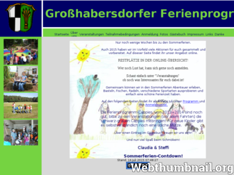 grosshabersdorfer-ferienprogramm.de website preview
