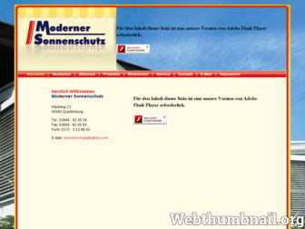 sonnenschutz-harz.de website preview