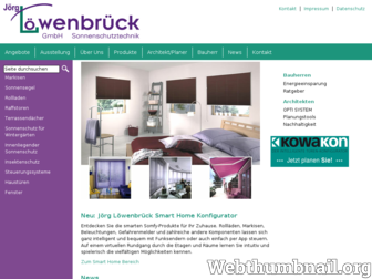 loewenbrueck-sonnenschutz.de website preview