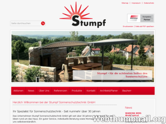 stumpf-sonnenschutz.de website preview