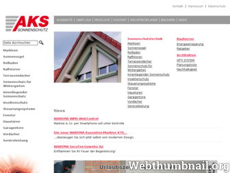 aks-sonnenschutz.de website preview