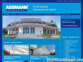 assmann-sonnenschutz.de website preview