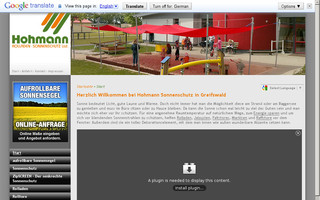 hohmann-sonnenschutz.de website preview