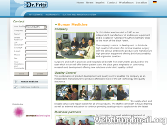 dr-fritz.de website preview